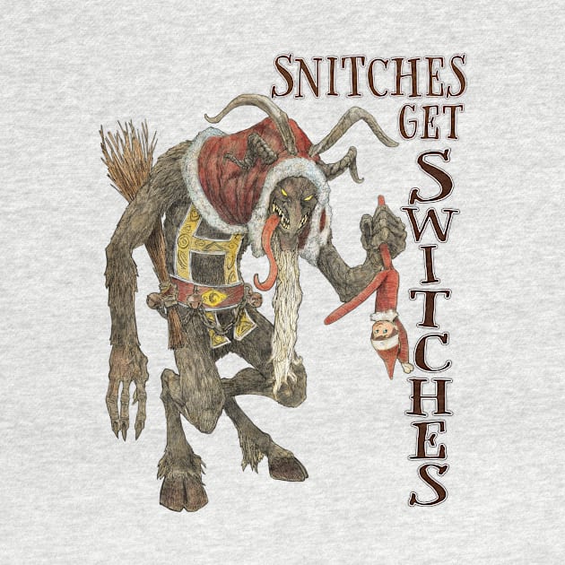 Krampus, or Snitches get switches by Bogelbear